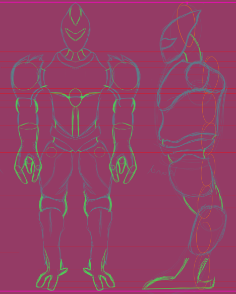 "GUCU" Robot Character Sketch
